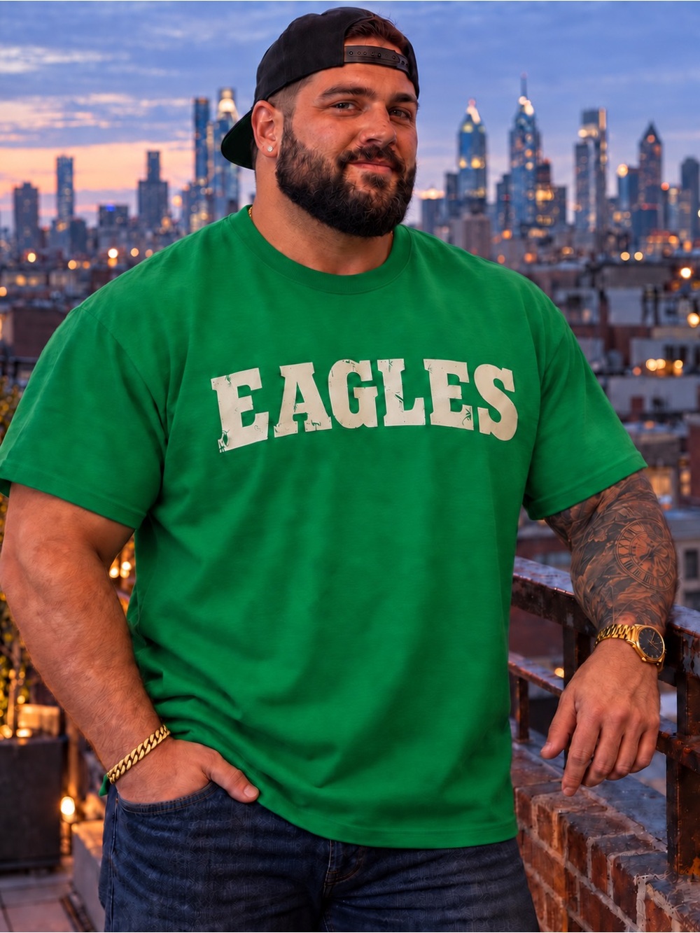 Eagles Classic Crewneck T-Shirt - Green S-5xl